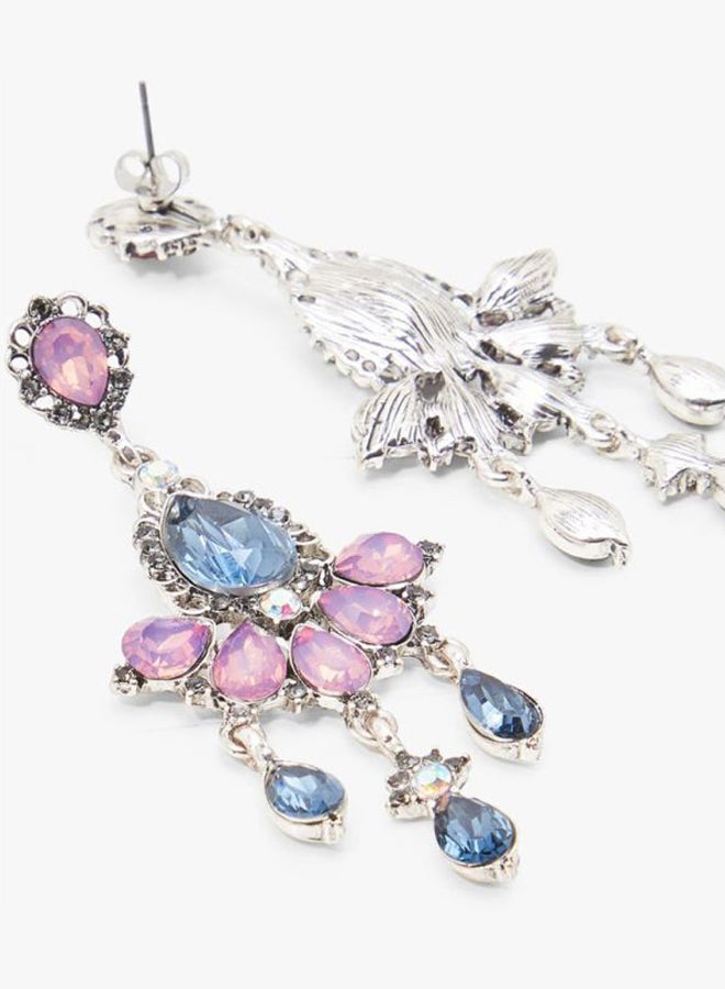 اونلي أقراط ليا طويلة ومتدلية من الفضة - Image 2