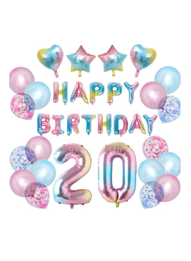بيوينتي مجموعة بالونات لتزيين حفلة عيد الميلاد العشرين من 35 قطعة - Image 1