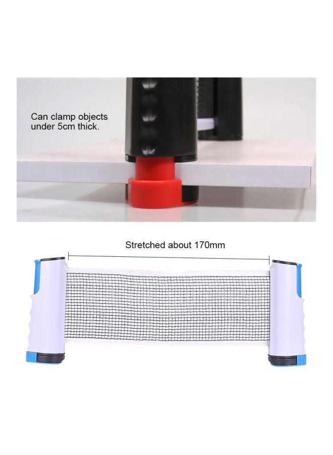 REGAIL - Retractable Table Tennis Net Rack 20x14x14cm - Image 1