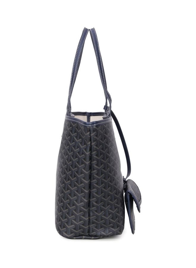 Generic Printed Shopper Tote Grey  - Image 3