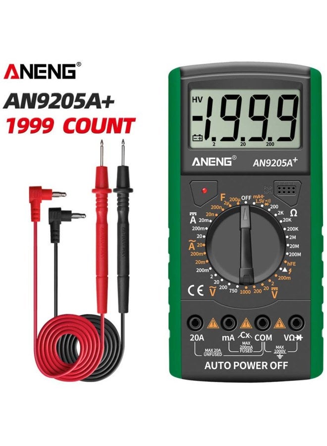 ANENG - Digital Multimeter With LCD Display Grey/Green 9x18.2x3.5cm - Image 1