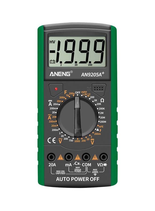 ANENG - Digital Multimeter With LCD Display Grey/Green 9x18.2x3.5cm - Image 1