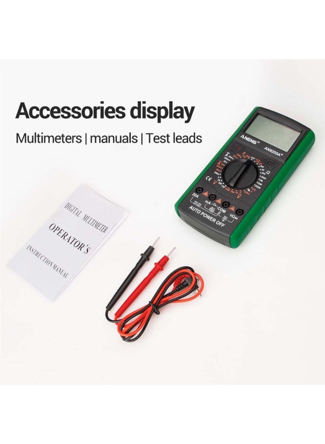 ANENG - Digital Multimeter With LCD Display Grey/Green 9x18.2x3.5cm - Image 1