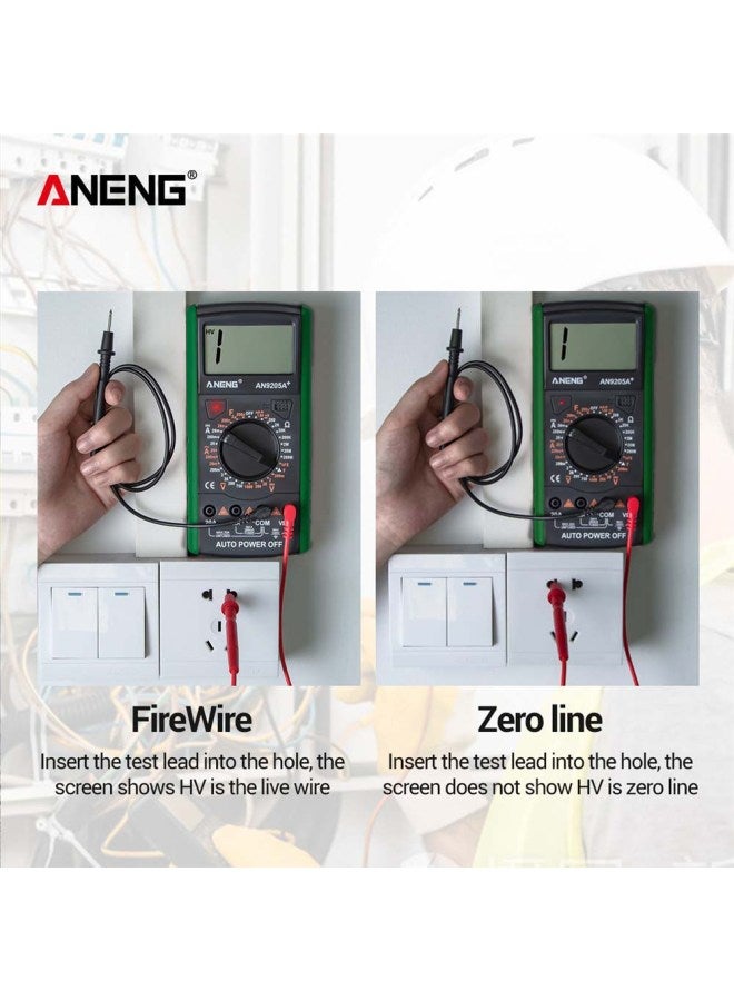 ANENG - Digital Multimeter With LCD Display Grey/Green 9x18.2x3.5cm - Image 1