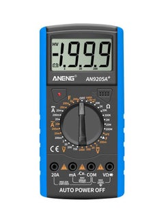Digital Multimeter With LCD Display Grey/Blue 90x182.5x35.4mm