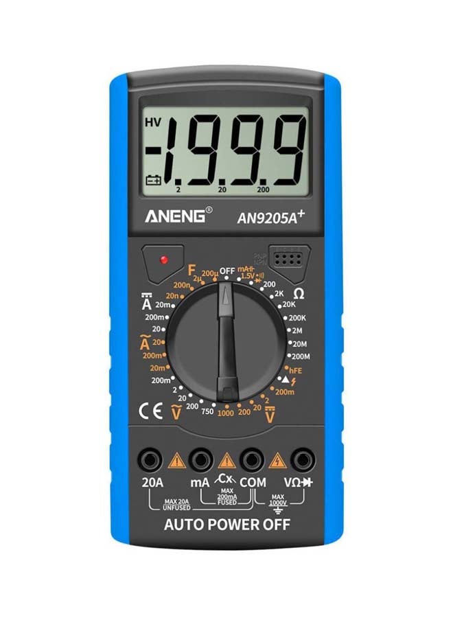ANENG - Digital Multimeter With LCD Display Grey/Blue 90x182.5x35.4mm - Image 1