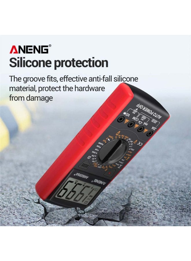 ANENG Digital Multimeter With LCD Display Grey/Red 90x182.5x35.4mm  - Image 3