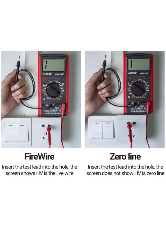 ANENG Digital Multimeter With LCD Display Grey/Red 90x182.5x35.4mm  - Image 5