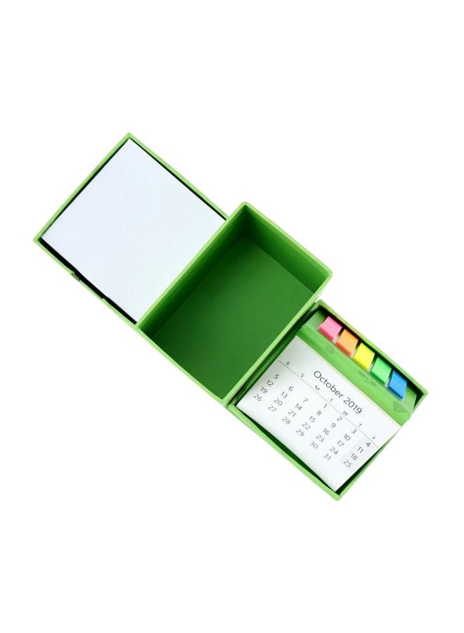 Cube Box Desk Organizer Set Green