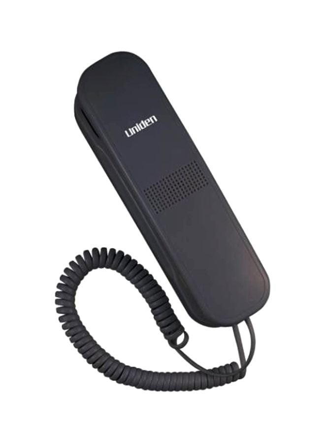 يونادن هاتف أرضي بسلك قابل للتثبيت على الحائط أسود - Image 1