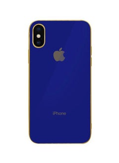 HICOOL Protective Back Cover For Apple iPhone X/XS Blue/Gold  - Image 2
