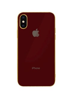HICOOL Protective Case Cover For Apple iPhone X/XS Red/Gold  - Image 2