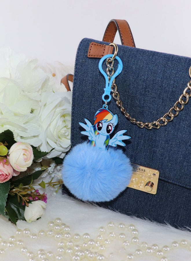 HASBRO - GAMING My Little Pony Pom Pom Key Ring Blue/Brown/Yellow - Image 3