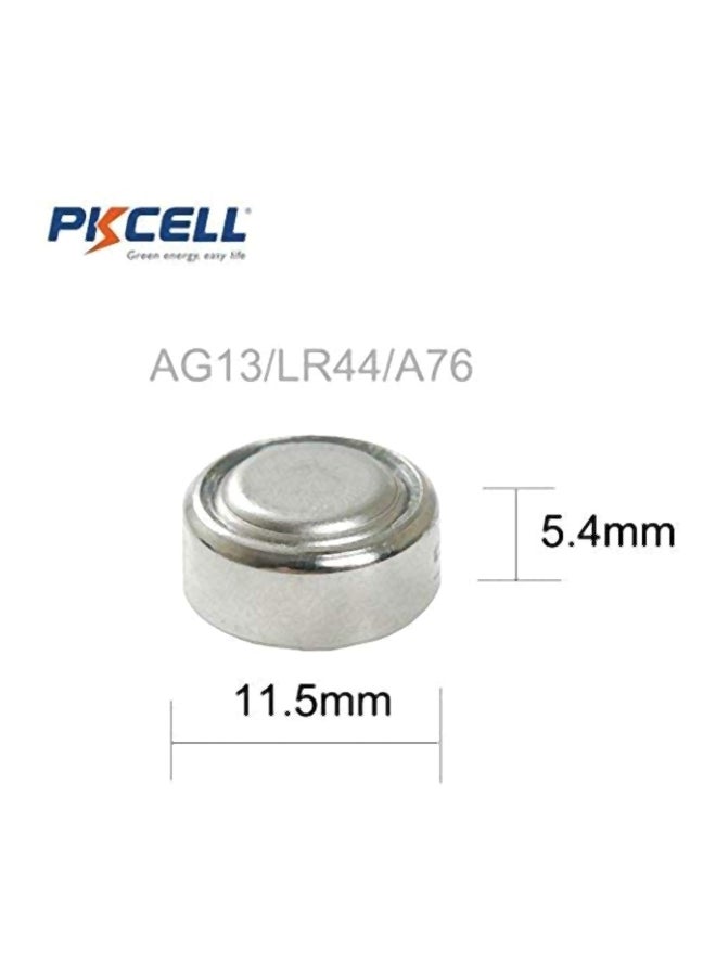 PKCELL - 10-Piece AG13 LR44 Battery Alkaline Button Batteries 1.5V - Image 1