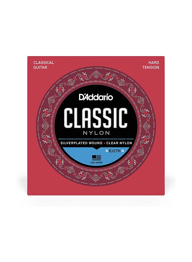 د'اداريو أوتار جيتار كلاسيكية من النايلون بقوة شد عالية طراز EJ27HA - Image 1