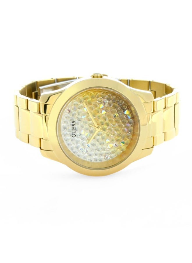 جس ساعة يد بعقارب وسوار من الإستانلس ستيل طراز GW0020L2 - قياس 42 مم - لون ذهبي للنساء - Image 5