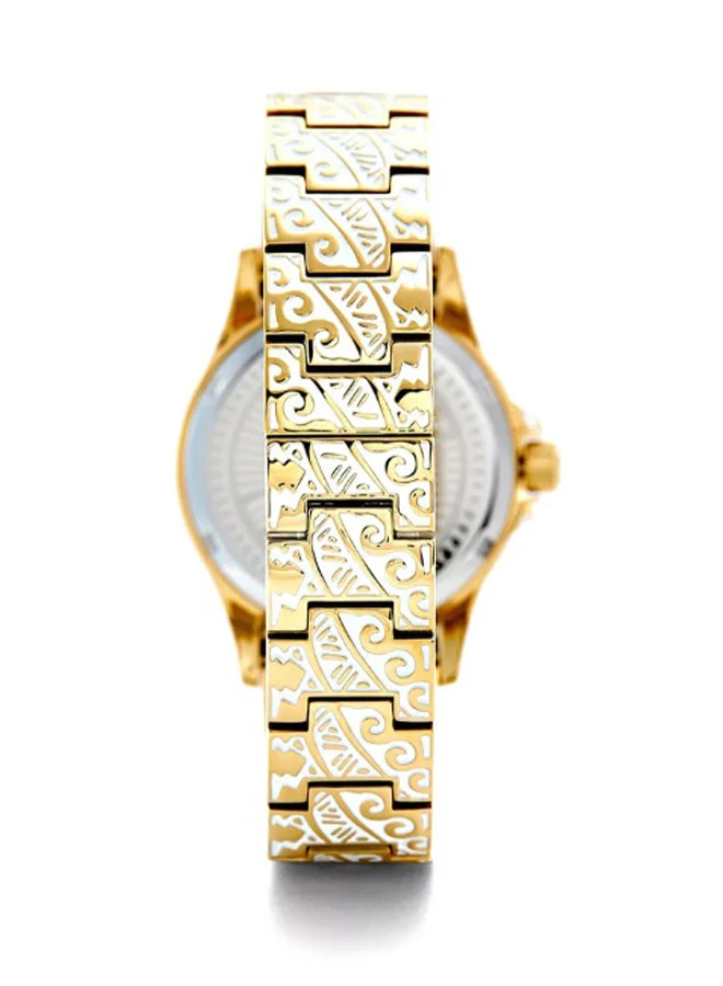 بوليس ساعة يد بعقارب وسوار معدني، طراز P 15688JSG-D04M