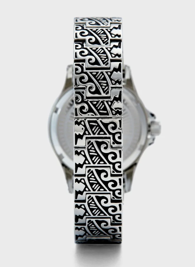POLICE Women's Women's JEITA Round Shape Stainless Steel Analog Wrist Watch 40 mm - Silver - P 15688JS-02M