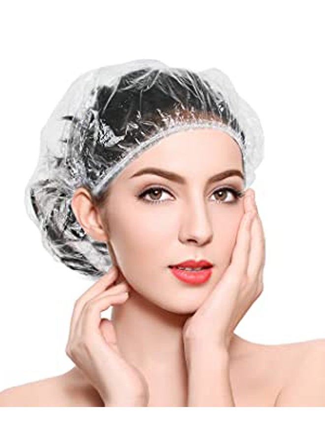 100-Piece Shower Cap Clear 8x6x2inch - Image 3