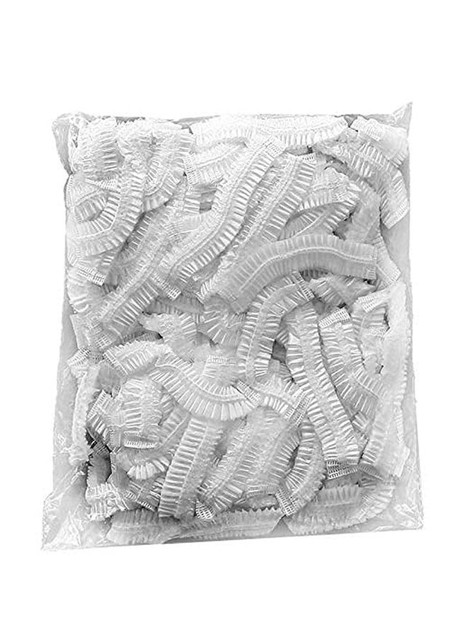 100-Piece Shower Cap Clear 8x6x2inch - Image 1