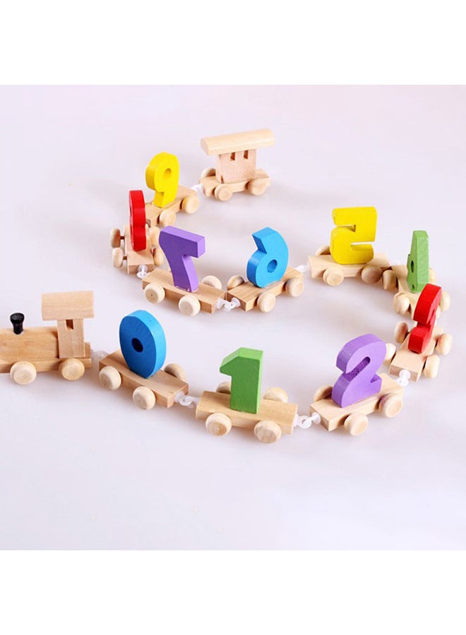 Generic - Wooden Digital Numeric Dragging Train - Image 1