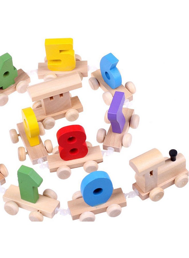 Generic - Wooden Digital Numeric Dragging Train - Image 1