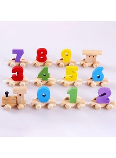 Generic Wooden Digital Numeric Dragging Train  - Image 5