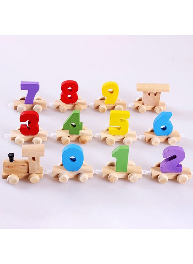 Generic - Wooden Digital Numeric Dragging Train - Image 1