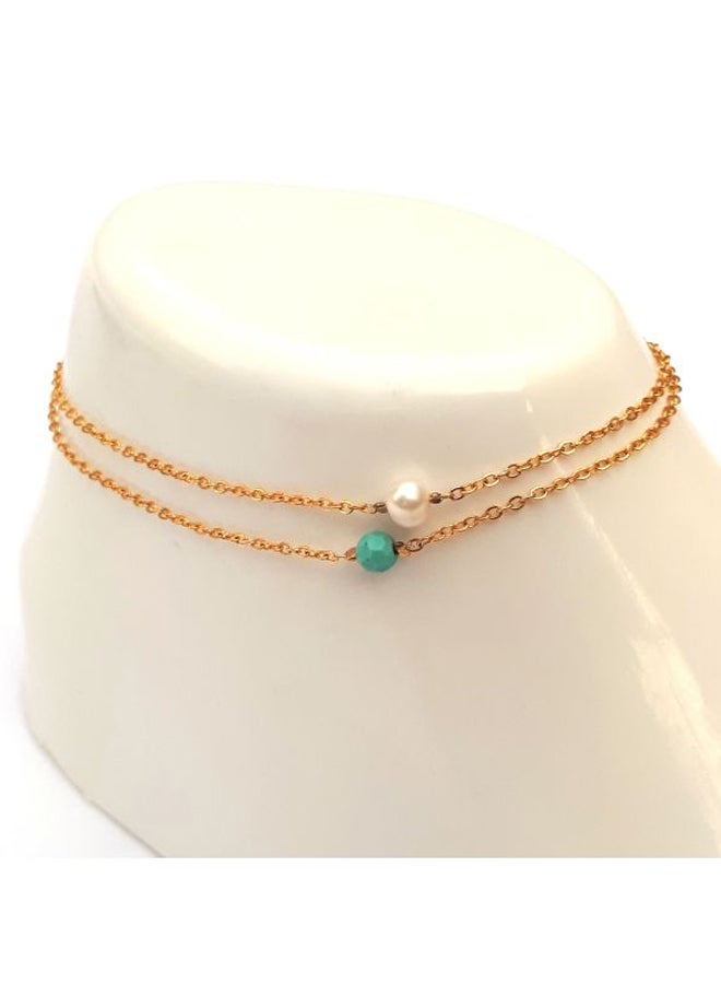 Pack Of 2 Gold Plated Anklets