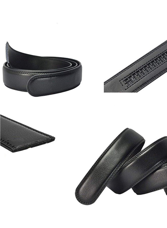 Automatic Buckle Ratchet Dress Belt Black  - Image 4