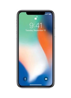 أبل مستعمل ومجدد - هاتف آيفون X فضي سعة 64 جيجابايت ويدعم تقنية 4G LTE ومزود بتطبيق فيس تايم  - Image 4