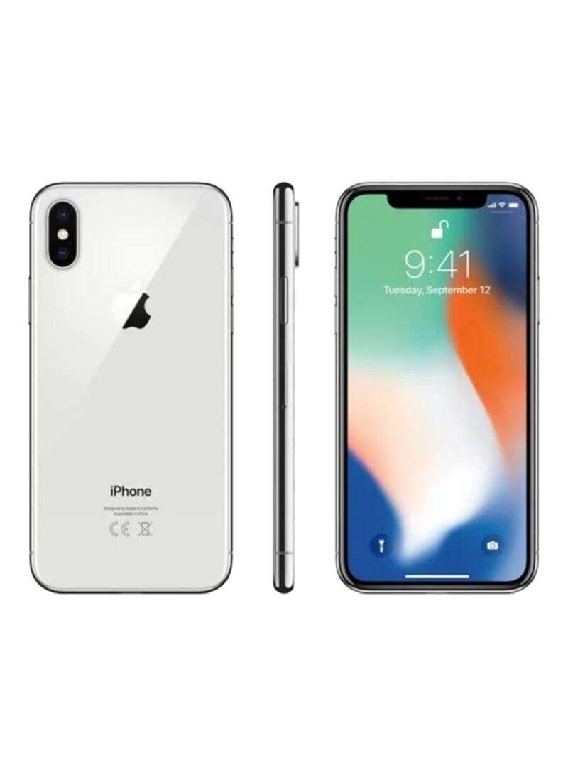 Apple - Refurbished - iPhone X 64GB Silver 4G - International Version - Image 1
