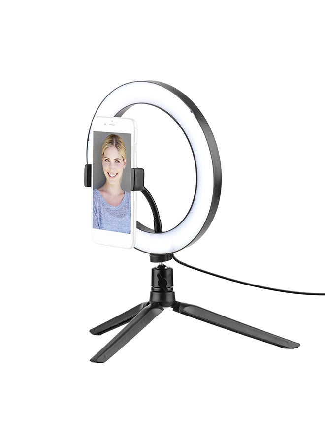 حلقة إضاءة بمصابيح LED أسود - Image 2