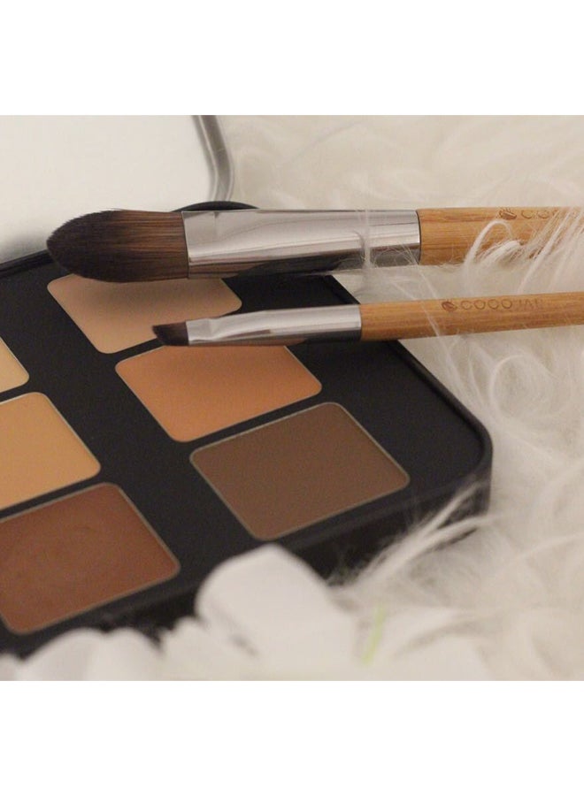 Coco Jar 16-Piece Bamboo Makeup Brushes And Stand Set Brown/Beige  - Image 5