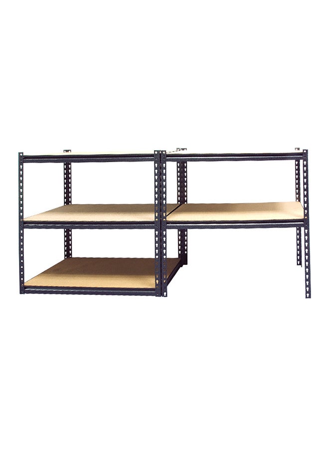 Tactix Tactix Heavy Duty Performance 5 Tier Shelf Rack - Multipurpose for Living Room, Kitchen, Garage, Adjustable, Perfect for Organizing Your Space TTX-329014 Beige/Black  - Image 4
