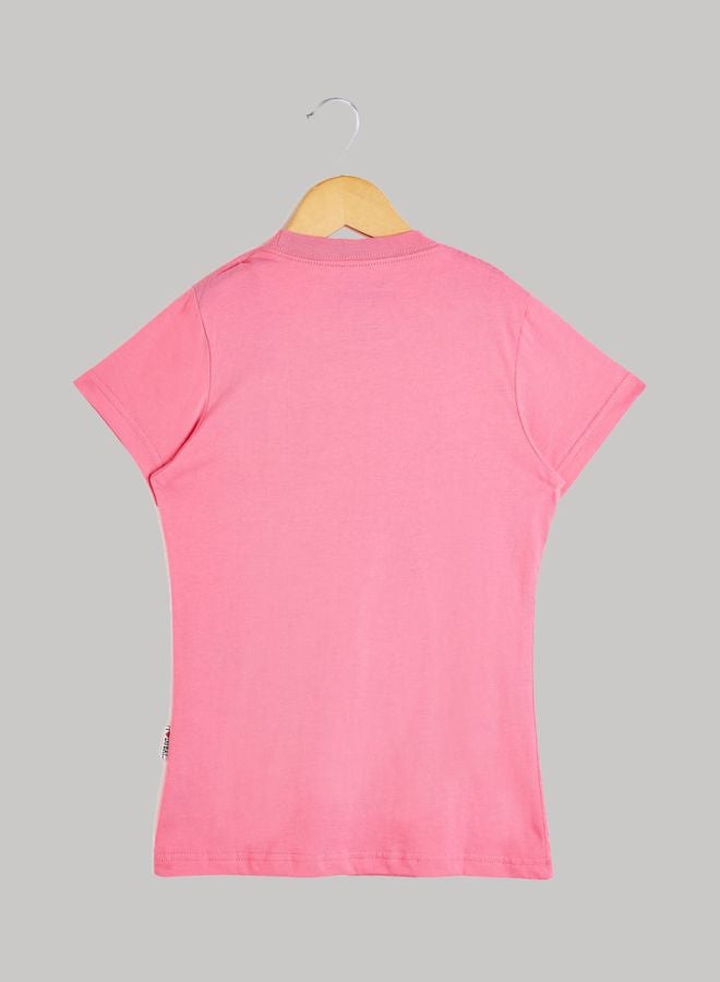Al Jaber - I Love Dubai Printed T-Shirt Pink/Blue/Yellow - Image 1