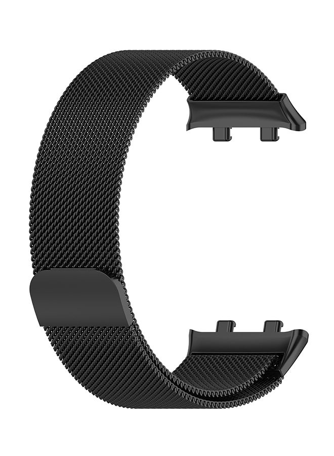 Foxcon Milanese Loop Magnetic Closure Bracelet Strap For Oppo Watch 46mm Black - Image 1