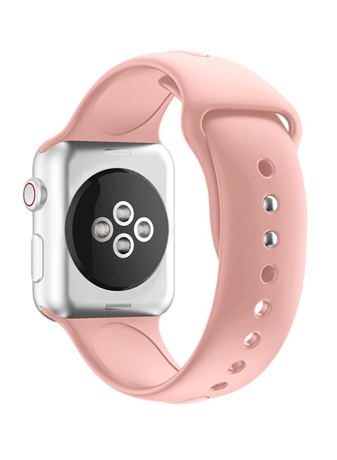 Foxcon Replacement Band For Apple Watch 7/6/SE/5/4 45/44/42mm Pink sand - Image 4