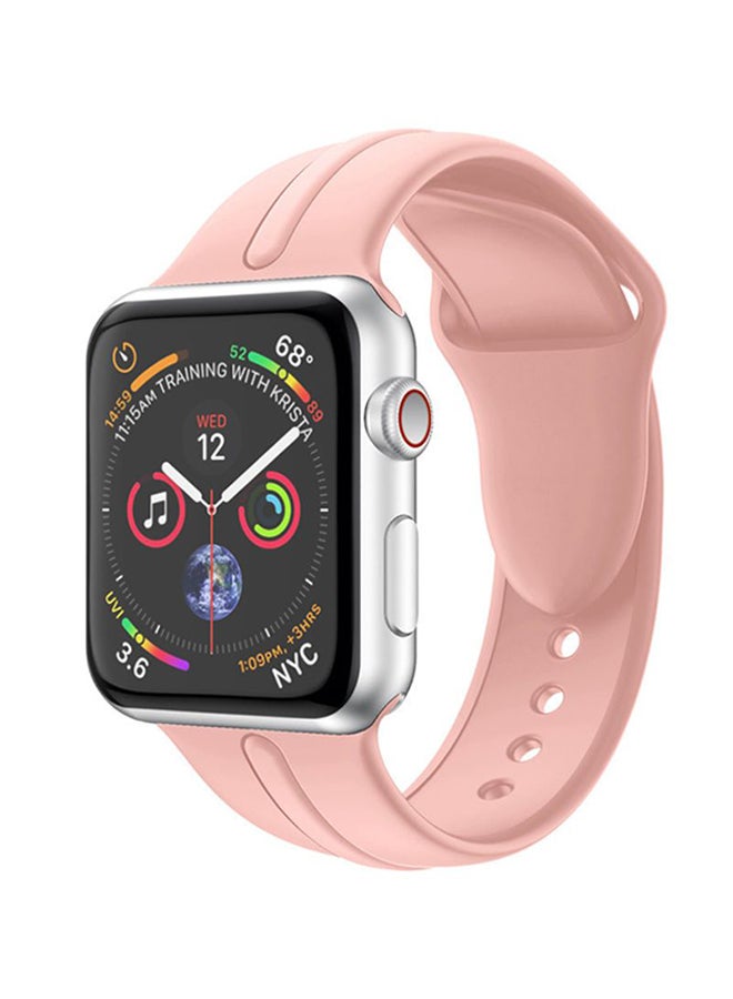 Foxcon Replacement Band For Apple Watch 7/6/SE/5/4 45/44/42mm Pink sand - Image 5
