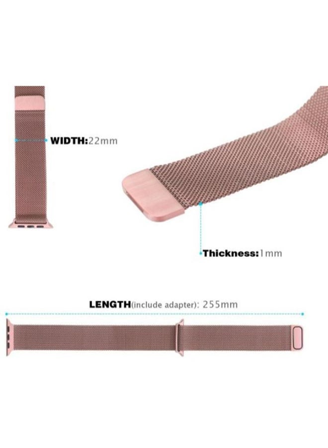 Foxcon - Replacement Band For Apple Watch 7/6/SE/5/4 45/44/42mm Rose Powder - Image 1