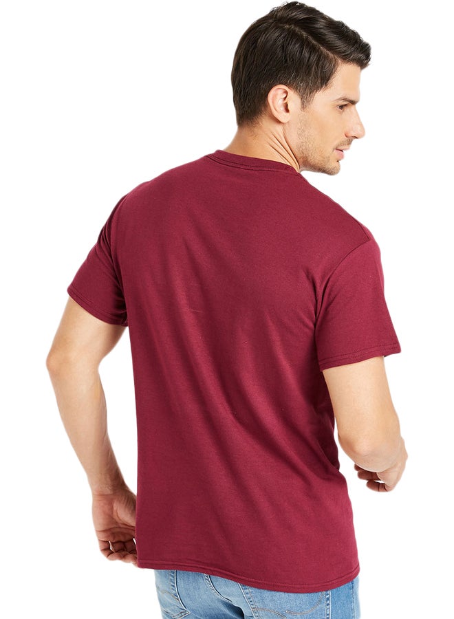 آل جابر تيشيرت مزين برسومات كستنائي - Image 2