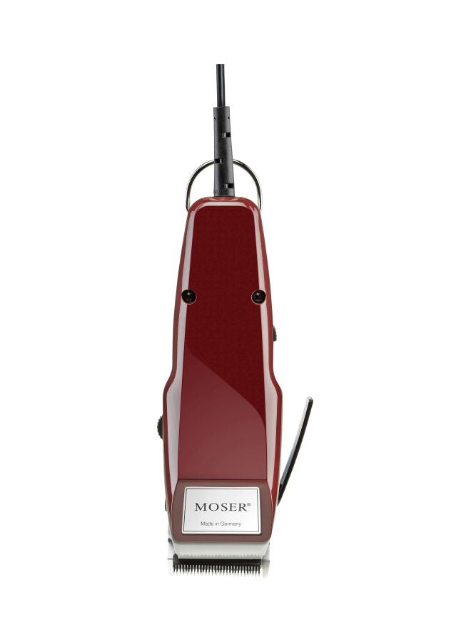 MOSER - 1400 Professional Corded Hair Clipper For Men (Made In Germany) | Precision Stainless Steel Blade | Cutting Length Adjustor With 6 Preset Positions | Quiet And Powerful Motor (1400-0150) Burgandy - Image 1