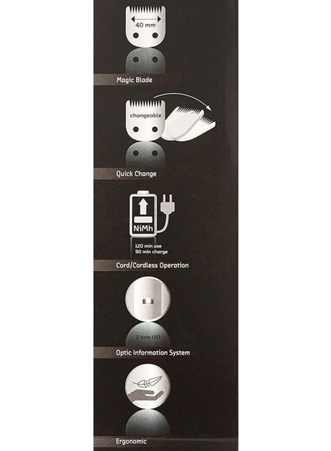 MOSER Easy Style Professional Cordless Hair Clipper Black/Silver - Image 5