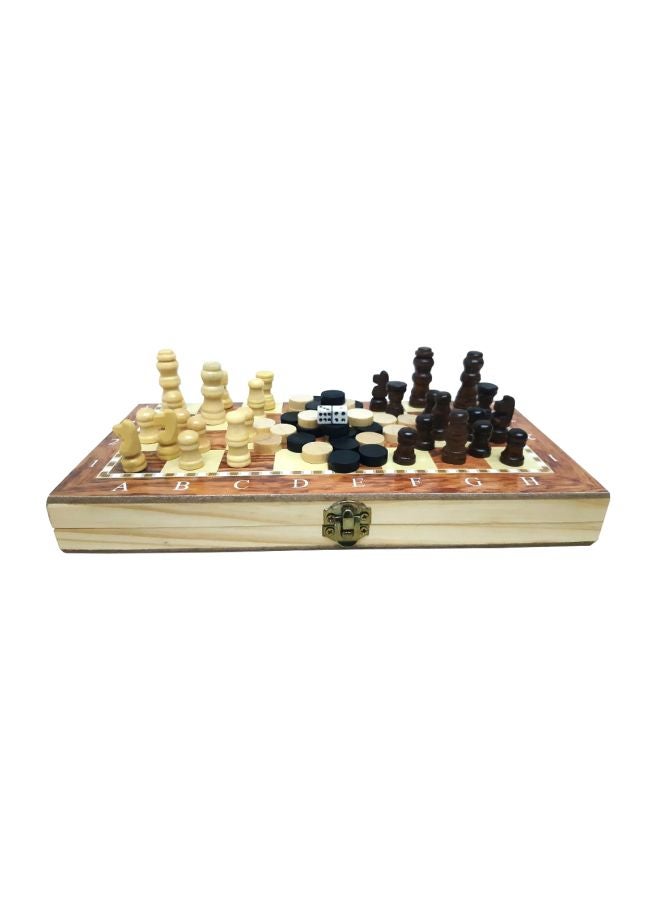 Classic Folding Chess Board Set 25cm - v1598619523/N40017857A_2