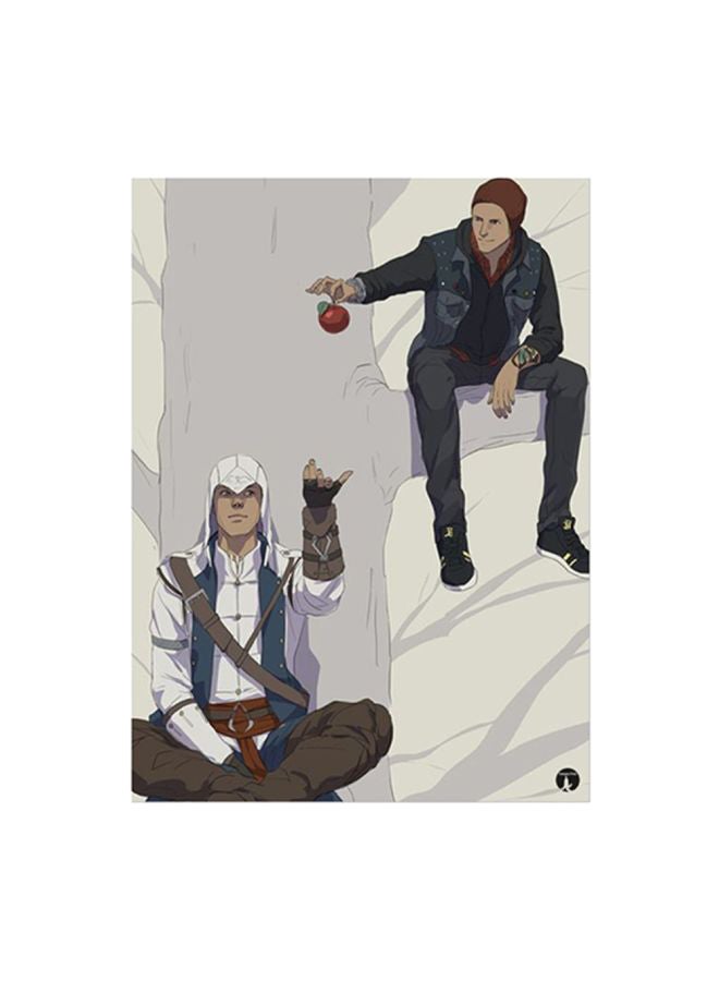 BP Video Game Assassin's Creed And Infamous Second Son Metal Plate Poster Multicolour 15x20cm