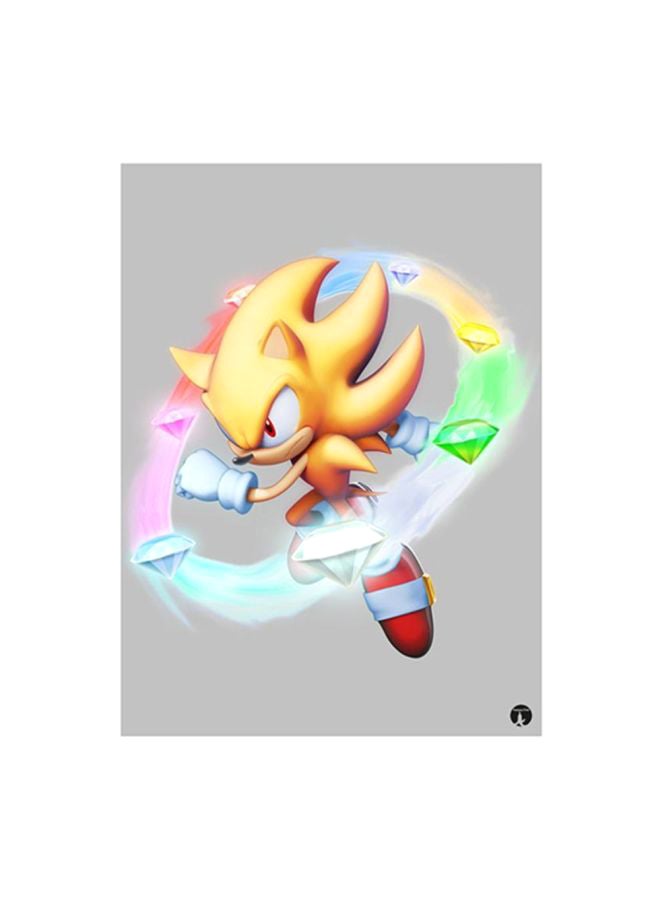 BP Video Game Sonic Metal Plate Poster Multicolour 15x20cm