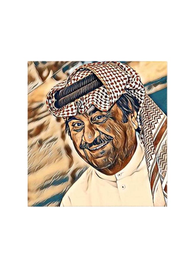 لوحة فنية من خشب MDF برسمة عبد الحسين عبد الرضا متعدد الألوان 30x30سم