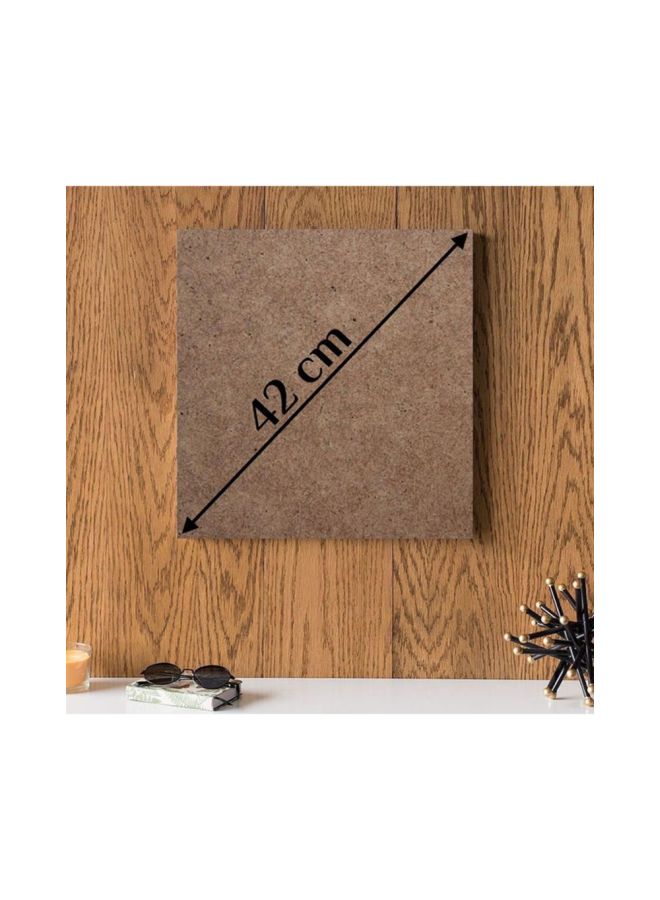 أتيك لوحة فنية من خشب MDF مكتوب عليها مثل نجدي أسود/ أبيض 30x30سم - Image 2