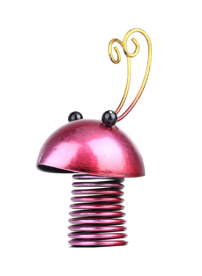 TOOARTS Snail Shape Decorative Sculpture Red/Pink/Gold 23 x 9cm  - Image 2
