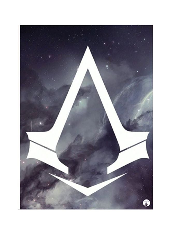 BP Assassin's Creed Metal Plate Poster Black/White 15x20cm
